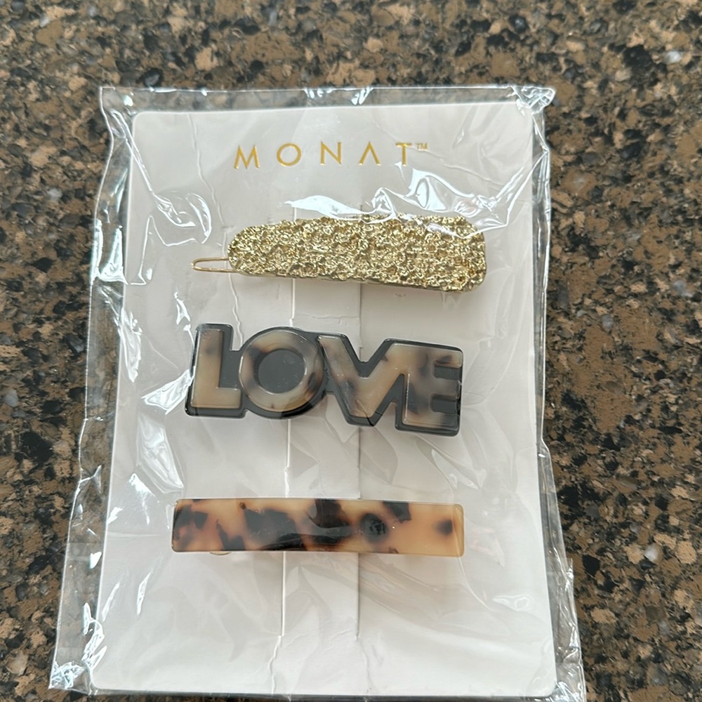 Three Hair Barrettes by Monat